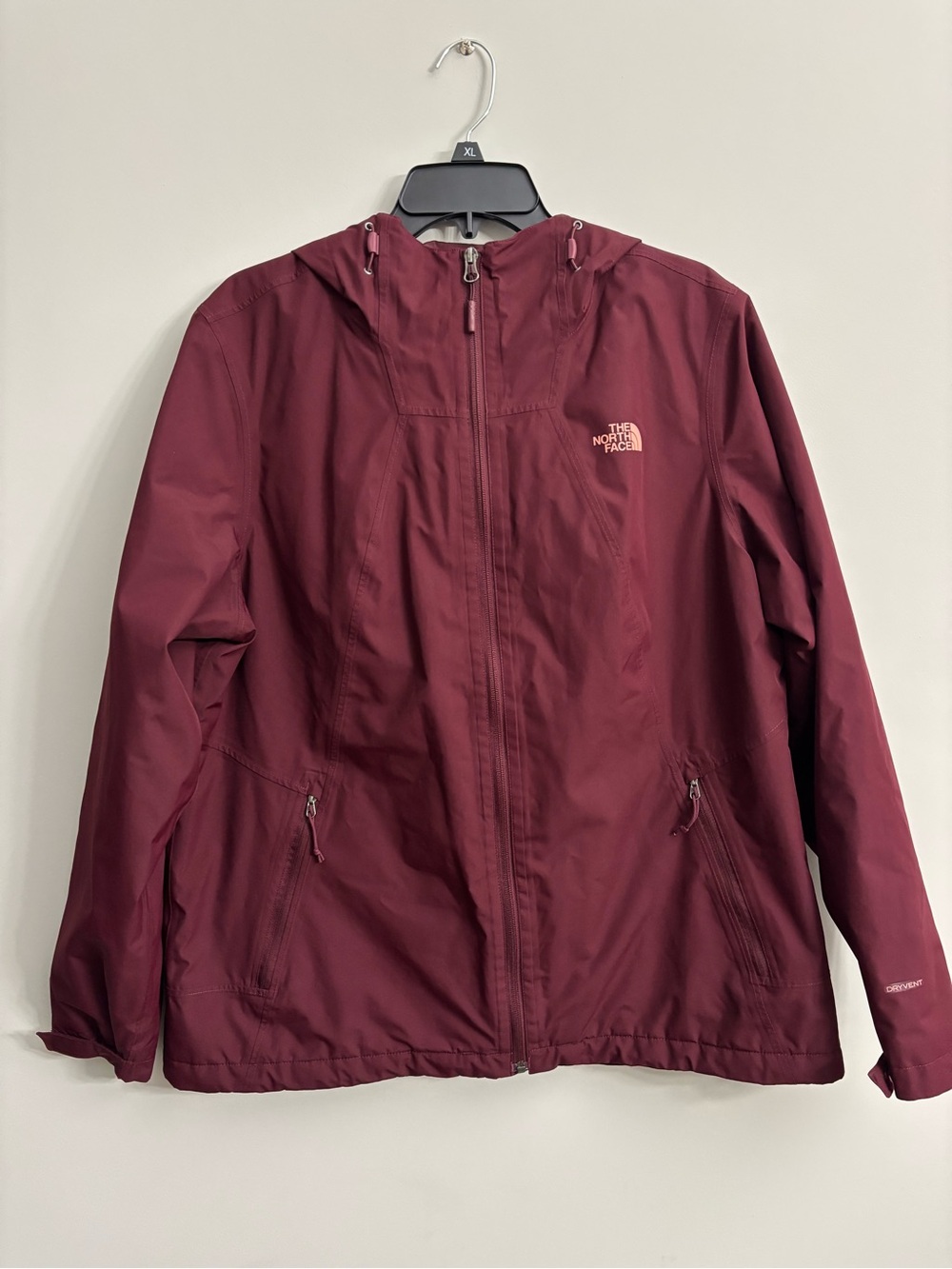 The North Face Women's Burgundy Hooded Shell Jacket